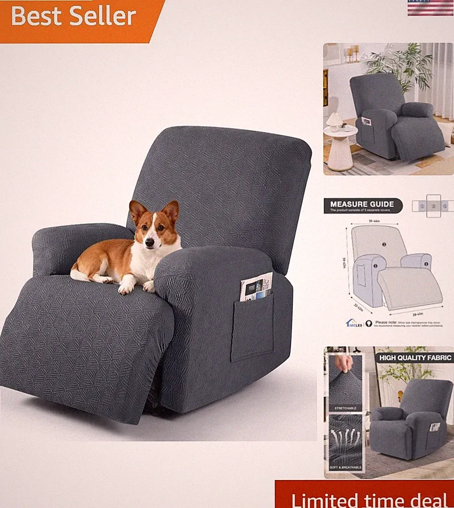 Recliner Covers Extra Wide Recliner Chair Covers Reclining Couch Covers Sofa...