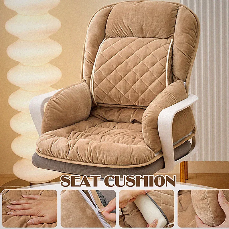 Winter Warm 5V Heating Office Home Chair Seat Cushion Backrest Waist Support Pad